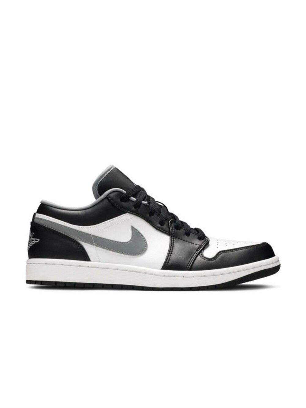 Brand New Air Jordan 1 Low 'Black Medium Grey' Size Men's 9.5 Sku 553558 040